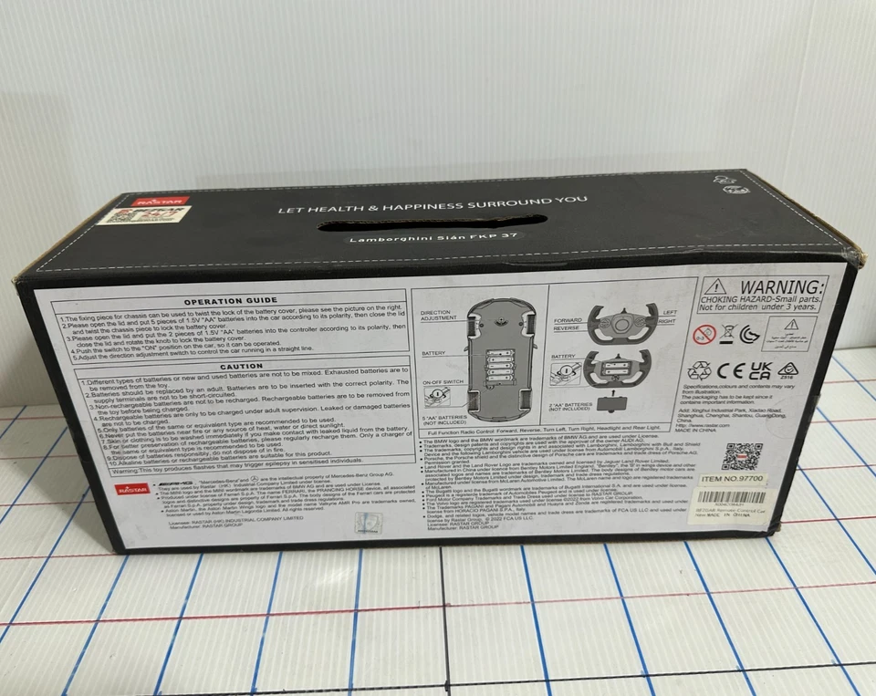 RASTAR Lamborghini Sian FKP 37 R/C Scale 1/14 Model Car - Image 2 of 4