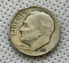 1951-D  (90% SILVER)  ROOSEVELT DIME #1