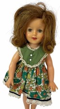 GREAT HAIR Vintage 1950s Ideal Shirley Temple 12" Doll ST-12 Pretty Floral Dress