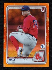 2020 Bowman 1st Edition Orange Foil 2/25 Bryan Mata #BFE-128 0vg0
