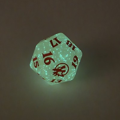 MTG Dice Spindown Die Innistrad Midnight Hunt Glow In The Dark D20 Top Zustand 