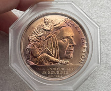 Clara Barton 150th Anniversary of Birth Franklin Mint Bronze Medal L2