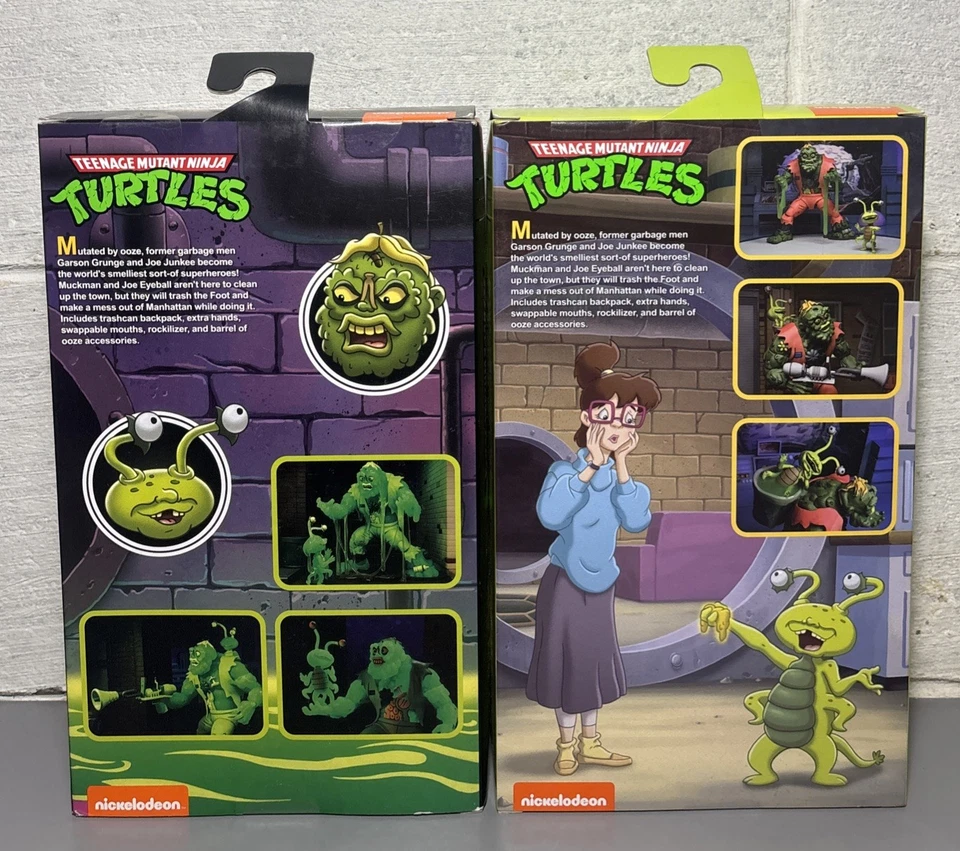 NECA TMNT Toxicity Now & Muck Everlasting Lote de 2 (LAS CAJAS TIENEN DAÑOS) Foto 2 de 4