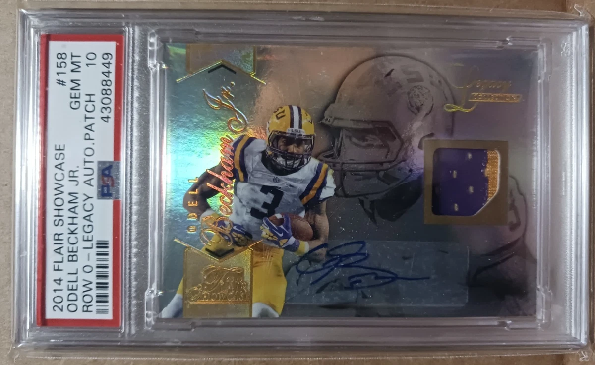 10 Graded Football Odell Beckham Jr. Sports Trading Cards for sale