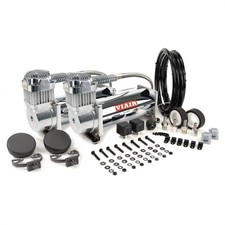 Viair 45013 450c Dual On-board Vehicle Air Compressors Chrome Viair 45013 450c Dual On-board Vehicle Air Compressors Chrome