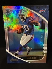 2020 Zack Moss Panini Absolute #200 Spectrum (RC) Rookie Card (#’d 070/199). rookie card picture