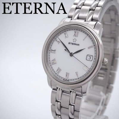 Eterna 690 Operation Men's White Roman Box Classic Watch Used