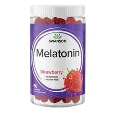 Swanson Melatonin Gummies - Strawberry 2.5 mg 60 Gummies