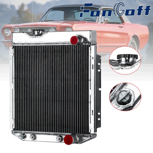 3 Row Aluminum Radiator for 64-66 Ford Mustang 60-65 Falcon Comet Small Block