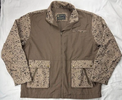 Loro Piana Storm System Mens XL Field Jacket Leather Cotton Blend  (NO Hood)