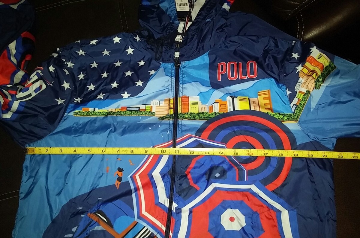 Polo Ralph Lauren Team USA Windbreaker 2016 Olympics Rio Graphic 