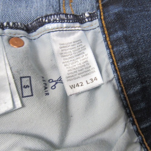 Lucky Brand Men's 42x34 (44x33) 410 Athletic Fit Jeans Blue Denim Medium Wash - Picture 7 of 16