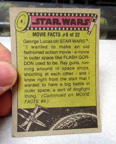 1977 Star Wars Sammelkarte grüne Serie #231 Diskussion der Todessterne Zukunft - Bild 2 von 2