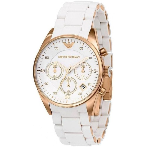 NEW EMPORIO ARMANI WOMENS WATCH RUBBER WHITE BRACELET & WHITE DIAL AR5920 - Picture 3 of 6