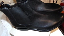 SANTONI GENUINE LEATHER ANKLE BOOTS NEW COLL. 44 850.00 CART. SAN-AB-0028BX NER0