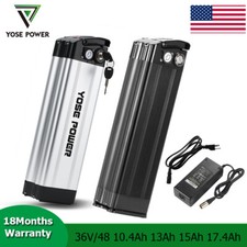 Silverfish Ebike Battery 36V 48V 10.4Ah 13Ah 15Ah 17.4Ah Battery with Charger