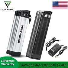 Silverfish Ebike Battery 36V 48V 10.4Ah 13Ah 15Ah 17.4Ah Battery with Charger