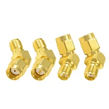 4Kit SMA to RP-SMA 45 Degree Adapter for FPV Antenna Goggles Extension Cable