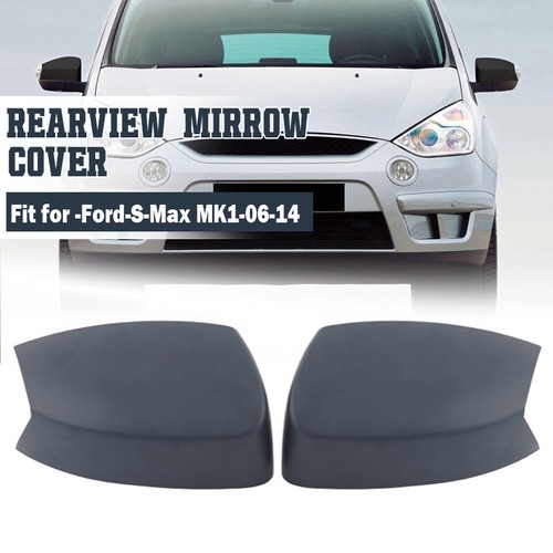 2PCS Side Mirror Cover Caps Primed For Ford Kuga MK1 2008~2014 Max MK1 2006~2014 - Picture 2 of 12