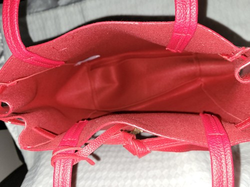 New Red Tote Elizabeth Arden Shoulder Bag Purse Gold SnowflakeChristmasOrnament - 第 7/12 張圖片