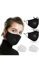 Luxury Rhinestone Mesh Fabric Face Mask Adjustable Ear