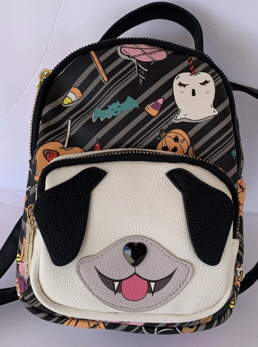 Betsey Johnson Kitsch HALLOWEEN SKULL Dog VAMPIRE Mini 