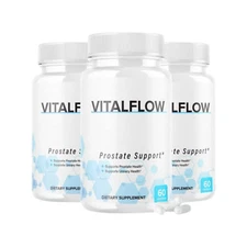 3-Pack VitalFlow All Natural Prostate Support Vital Flow - 180 Capsules