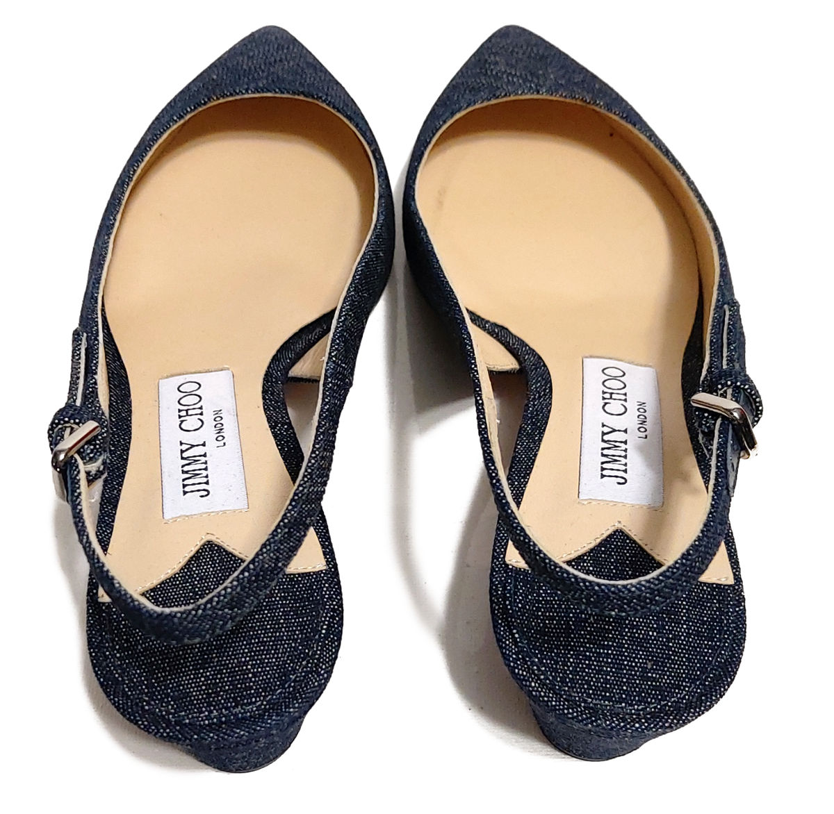 Jimmy Choo Gemma 40 Indigo Denim Slingback Size EU 36.5 US Jimmy Choo Gemma 40 Indigo Denim Slingback Size EU 36.5 US