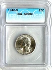 1946-D ICG SILVER WASHINGTON QUARTER - ICG MS 66 + - FREE SHIPPING!