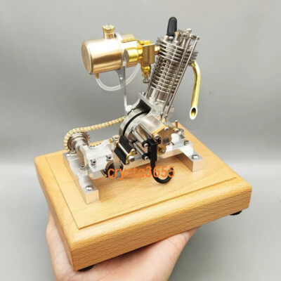 H09 Mini Gasoline Engine Model Kit Engineer Brass Aluminum DIY Toys In Stock