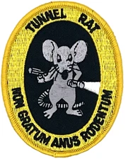 VIETNAM TUNNEL RAT MILITARY APPLIQUE IRON ON PATCH EE-196