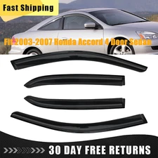 Window Visors Sun Rain Guard Fit 2003-2007 Honda Accord 4 Door Sedan Deflector