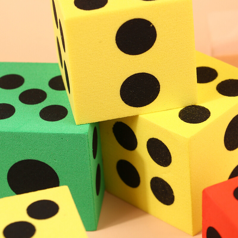 Foam Dot Dice For Children Adult Learning Accessory Early Childhood