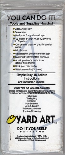 "Christmas Tree" ©1998 Yard Art Do-It Yourself Woodcraft Pattern # YA30043 NEW - Picture 2 of 3