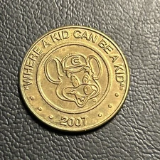 Chuck E Cheese 2007  Pizza Where A Kid Can Be A Kid Vintage- Video Arcade Token