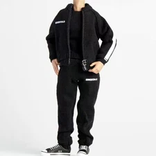 1/12 Scale Male Jacket Straight Leg Pants Set for 6'' Action Firgure Accessories