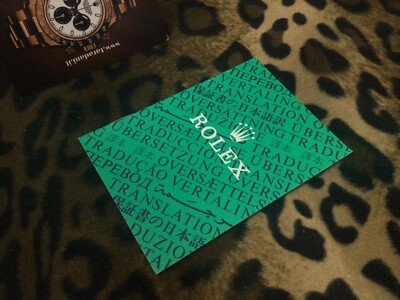 ROLEX TRANSLATION BOOKLET LIBRETTO 565.00.6U (für 564.00.6U Papier) DAYTONA GMT..