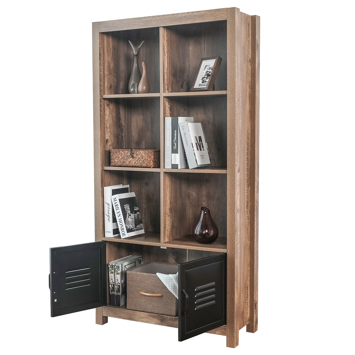 Tennsco 352g Executive Steel Bookcase With Glass Doors Black 4