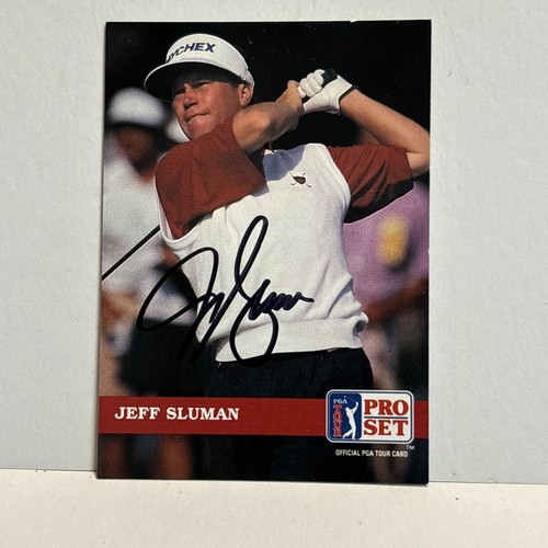 G3 Jeff Sluman #99 1992 Pro Set PGA Golf Tour Autographed Signed Auto Card - Picture 2 of 4