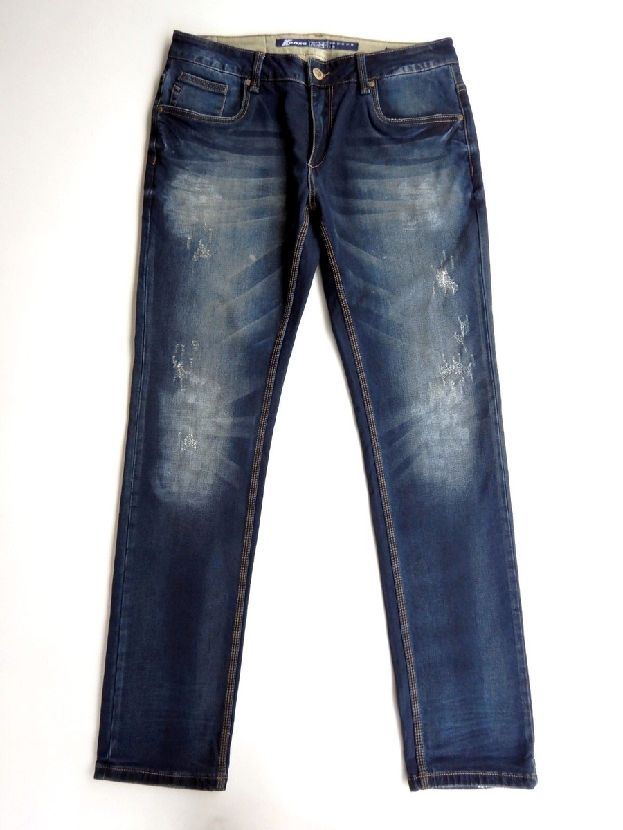 【関税込み】Kenzo ネイビー Kenzo Paris フェードジーンズ Kenzo Paris Jeans Kenzo Paris Men's Designer Cotton Blue