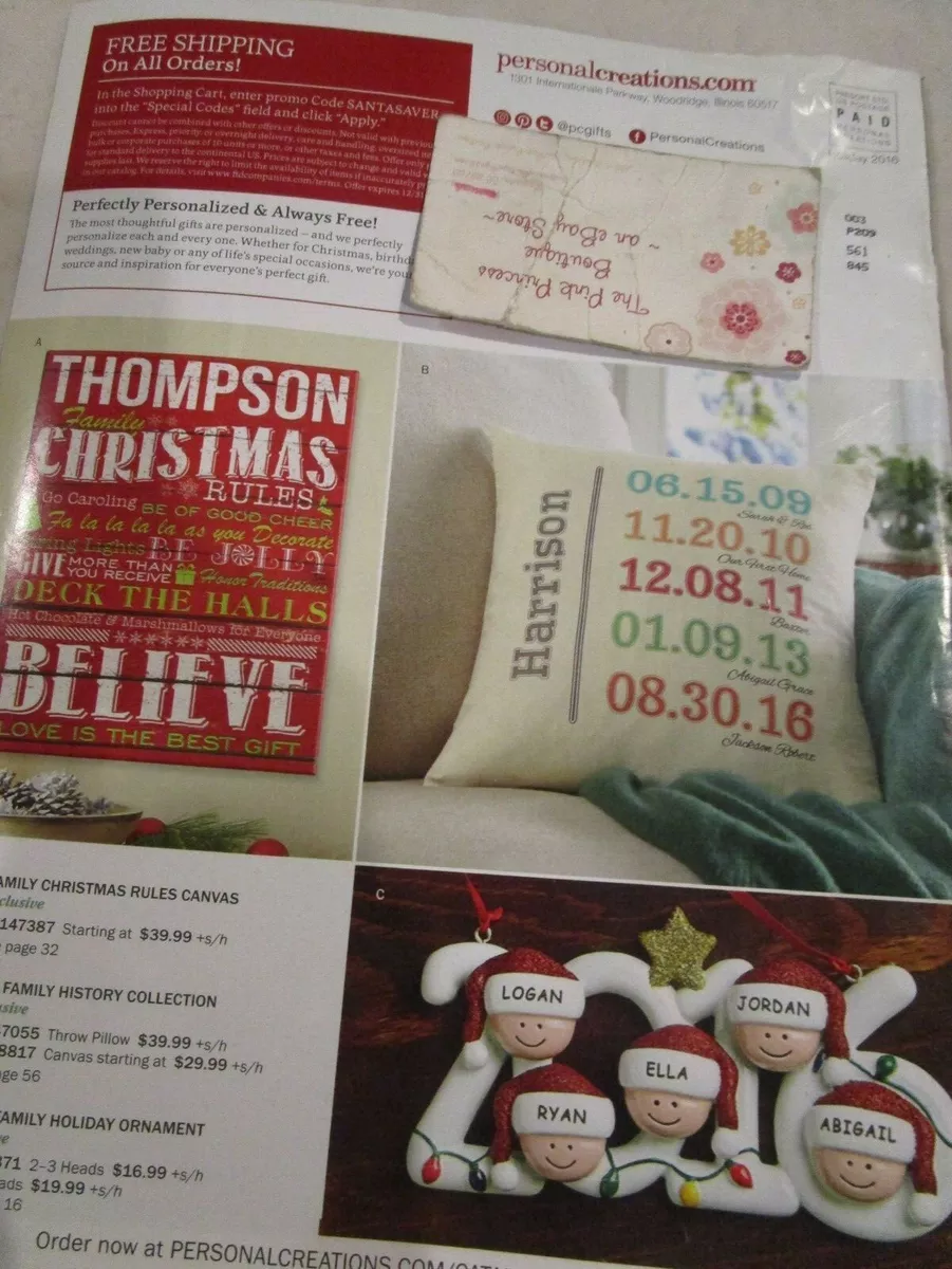 Personal Creations Catalog Look Book Unique Personalized Gifts for