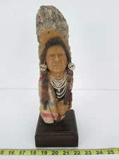 Herrero Old Joseph Indian Native American Figure Collectors Piece Decoration 