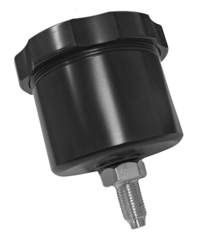 Aluminum Brake Fluid Reservoir for Hand Brake Lever | Black, Red, or Clear - Picture 2 of 4