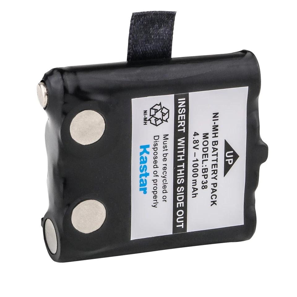 Kastar 2Pcs 2 Way Radio Battery 1000mAh 4.8V For Uniden BP-38 BP38 BP-40 GMR FRS - Image 2 of 3