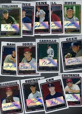 2005 TOPPS CHROME UPDATE HIGHLIGHTS AUTO 13 DIF JONES IORG OWINGS BASEBALL
