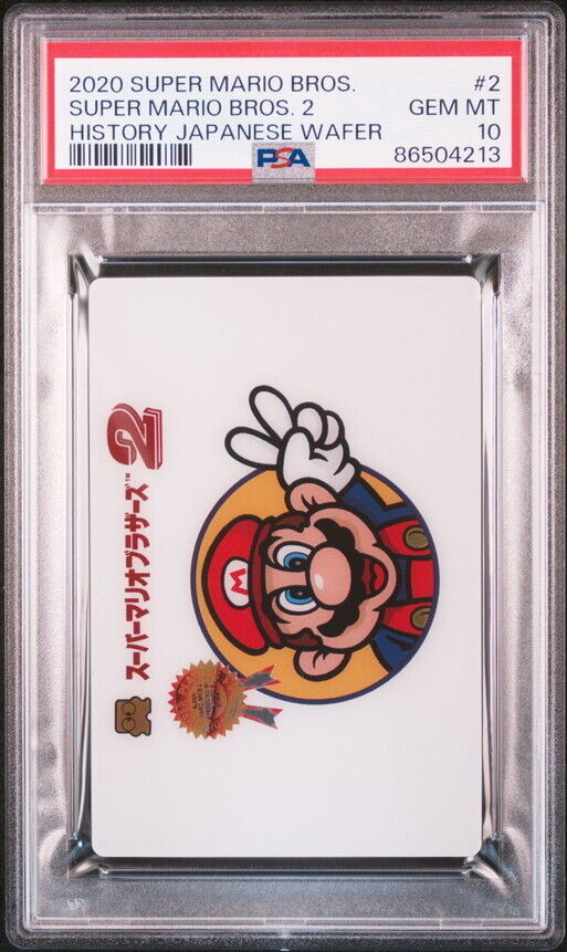 PSA10 No.2 Mario Bros. 2 Super Mario History Card Wafer PSA10 No.2 Mario Bros. 2 Super Mario History Card Wafer