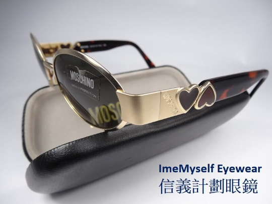 MOSCHINO by Persol heart logo round vintage sunglasses Salamin