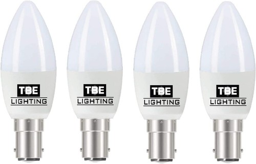 TBE Lighting Dimmable LED Candle Bulbs,5w,Warm White 2700K,450 Lumens, Pack of 4 - Picture 2 of 7