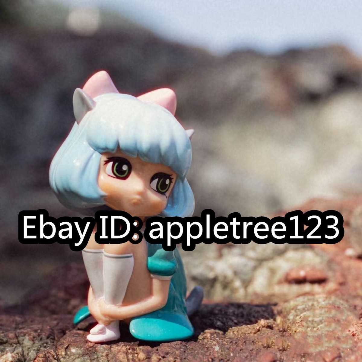 MORIMEI WORKS NEKOMUSUME ZOMB CATS STORY Blue Vinyl Figure