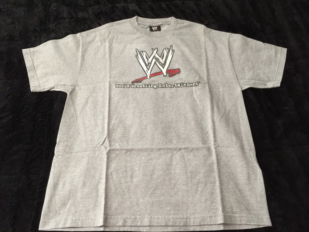 2003's WWE Logo Gray T-Shirt (XL) | eBay